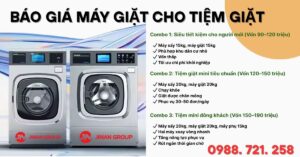 Báo giá máy giặt cho tiệm giặt