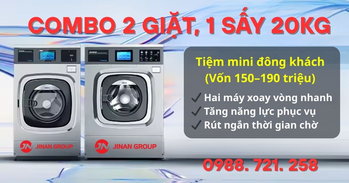 Combo 3 giặt, 1 sấy 20kg