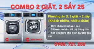 Combo 2 giặt, 2 sấy 25kg