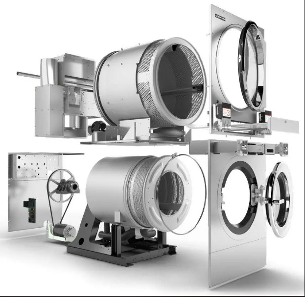 Máy giặt công nghiệp chân cứng