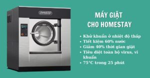 Máy giặt công nghiệp cho homestay