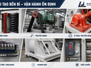 Hệ thống giảm chấn máy giặt công nghiệp SHANGHAI LIJING XGQ-100F