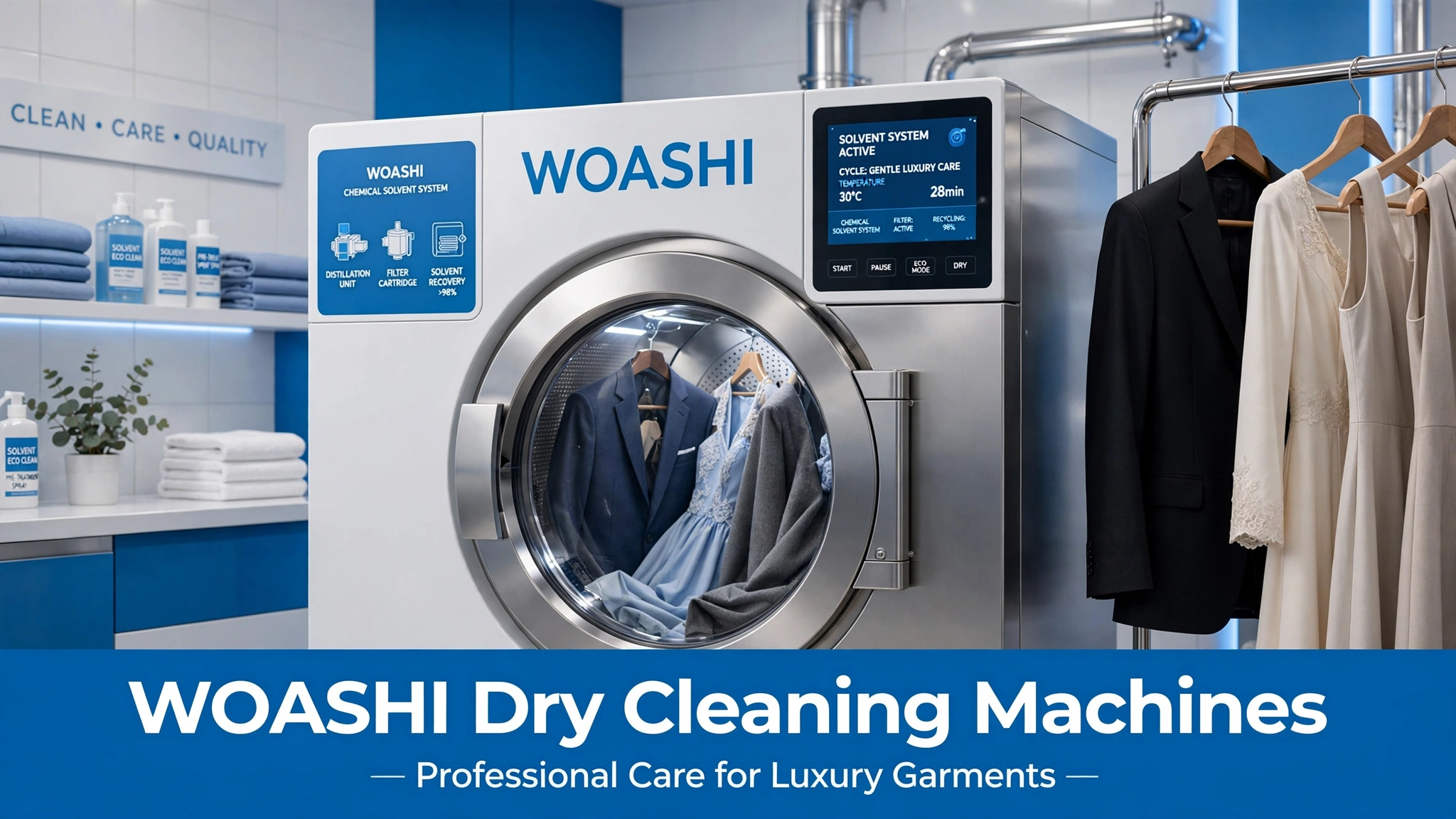 Máy giặt khô WOASHI - Chăm sóc đồ hiệu cao cấp