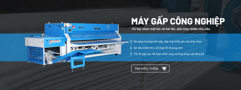 máy gấp khăn - ga công nghiệp lijing shanghai