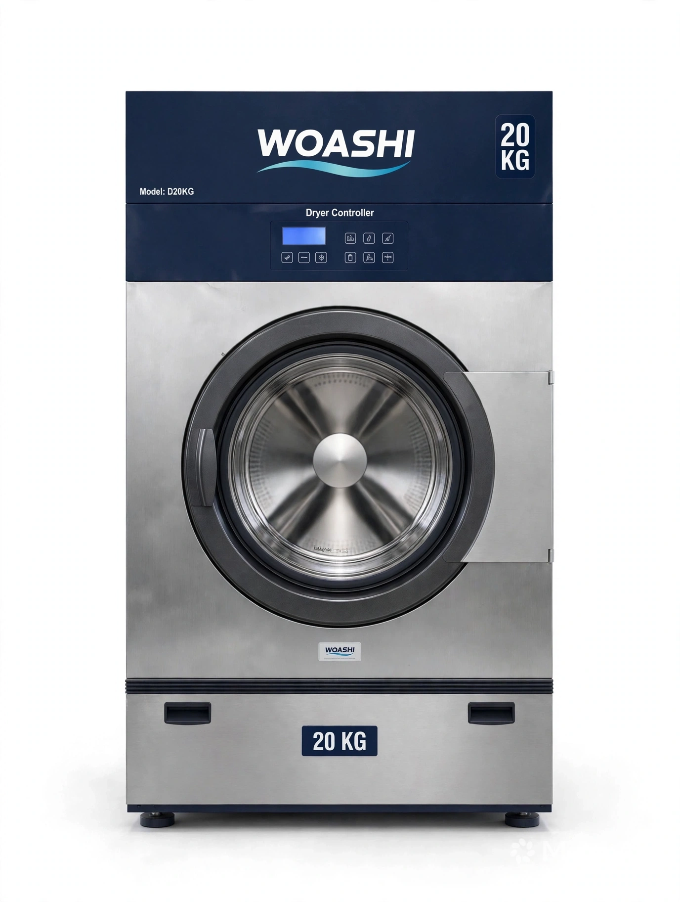 Máy sấy WOASHI D20 20kg HD400 HG400 tumble dryer 20kg sấy 25 phút cửa 180° đảo chiều làm mát chống nhăn cho khách sạn 20-40 phòng