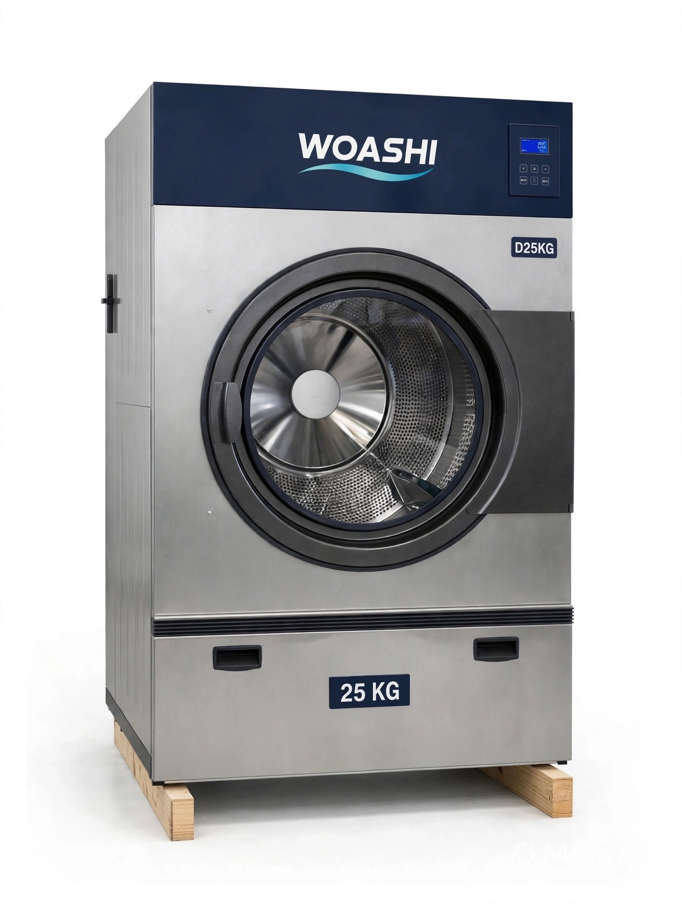 Máy sấy WOASHI D25 25kg HG500 tumble dryer 25kg lồng 903mm sấy 28 phút đảo chiều cửa 180° cho khách sạn 40-60 phòng