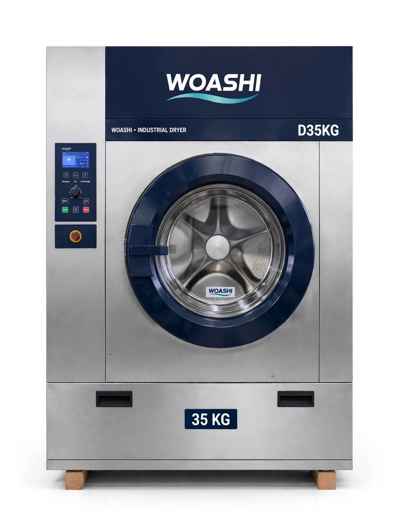Máy sấy WOASHI D35 35kg HG700 lớn nhất dòng nhỏ 35kg lồng 903mm 556L sấy 30 phút cho khách sạn 60-80 phòng